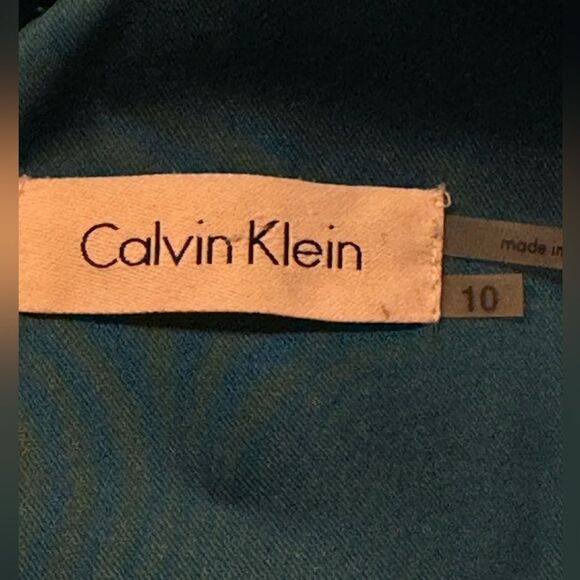 Calvin Klein blue satiny dress - Picture 6 of 14